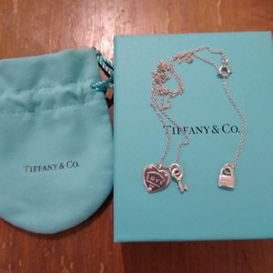 Tiffany & Co. Double Lock & Key Necklace